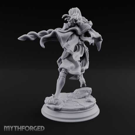 Blade Surging Elf Warrior Miniature for Dungeons and Dragons, Pathfinder or other TTRPGs