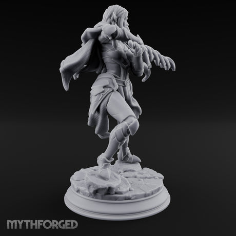 Blade Surging Elf Warrior Miniature for Dungeons and Dragons, Pathfinder or other TTRPGs
