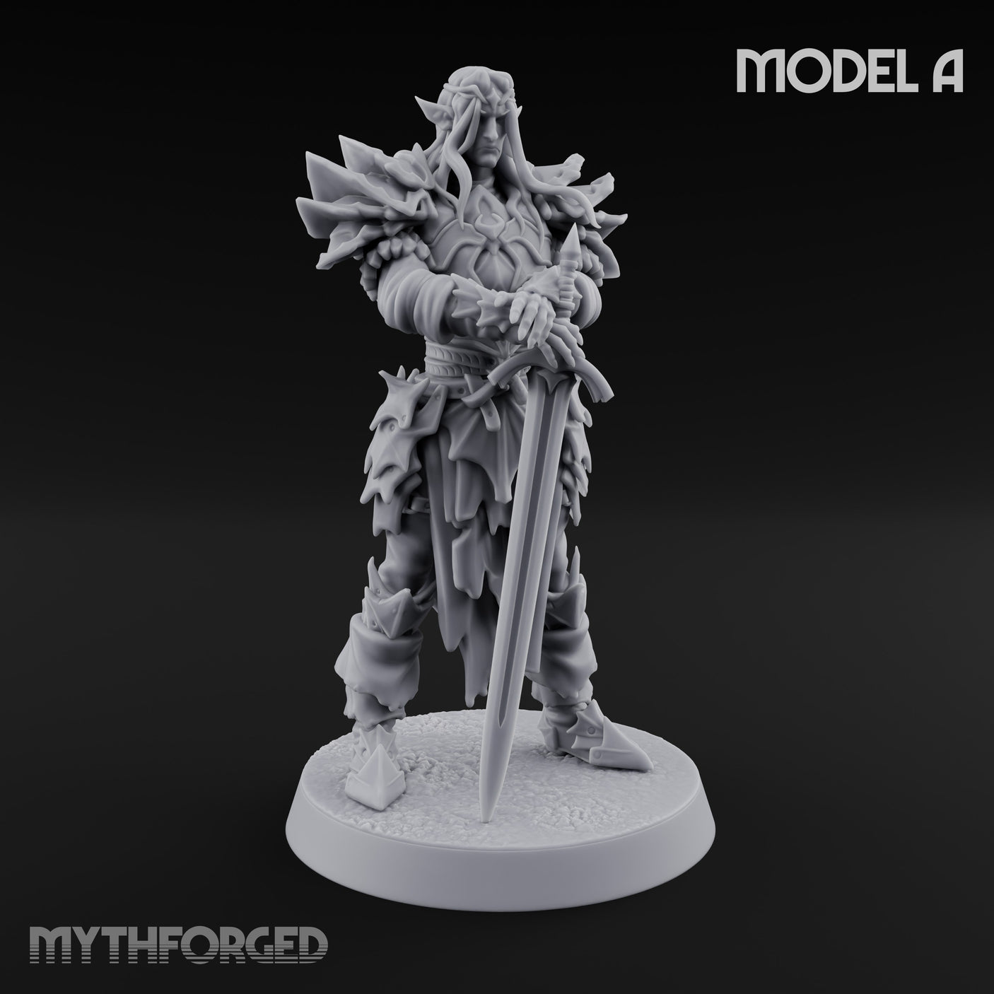 Blade Thrusting Drow Knight A