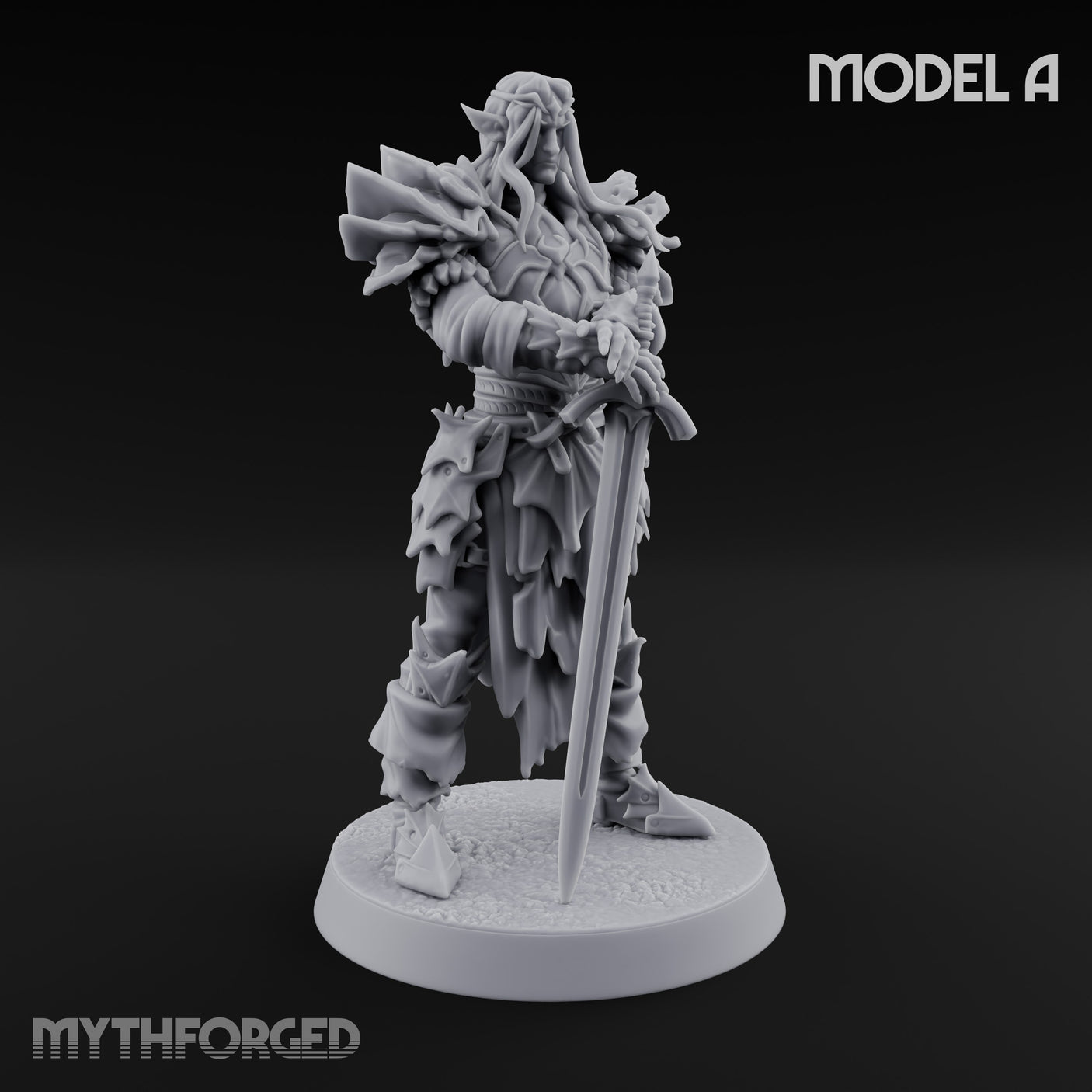 Blade Thrusting Drow Knight A gallery 1