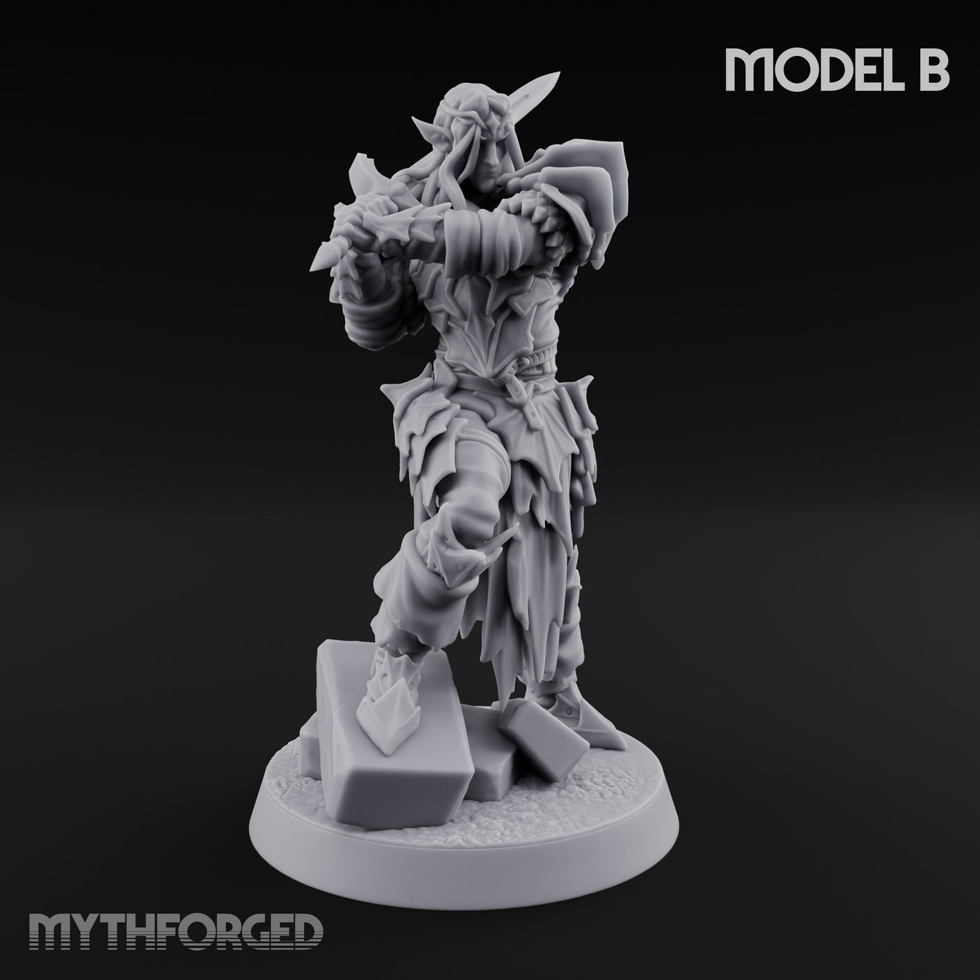 Blade Thrusting Drow Knight B gallery 2