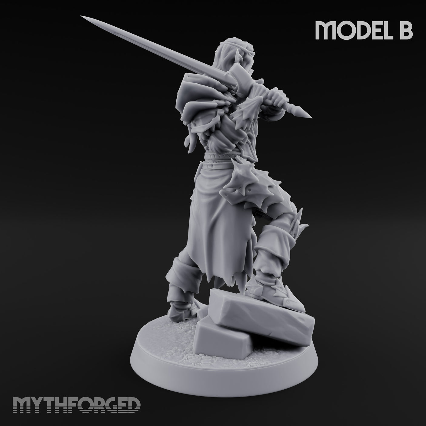 Blade Thrusting Drow Knight B gallery 4