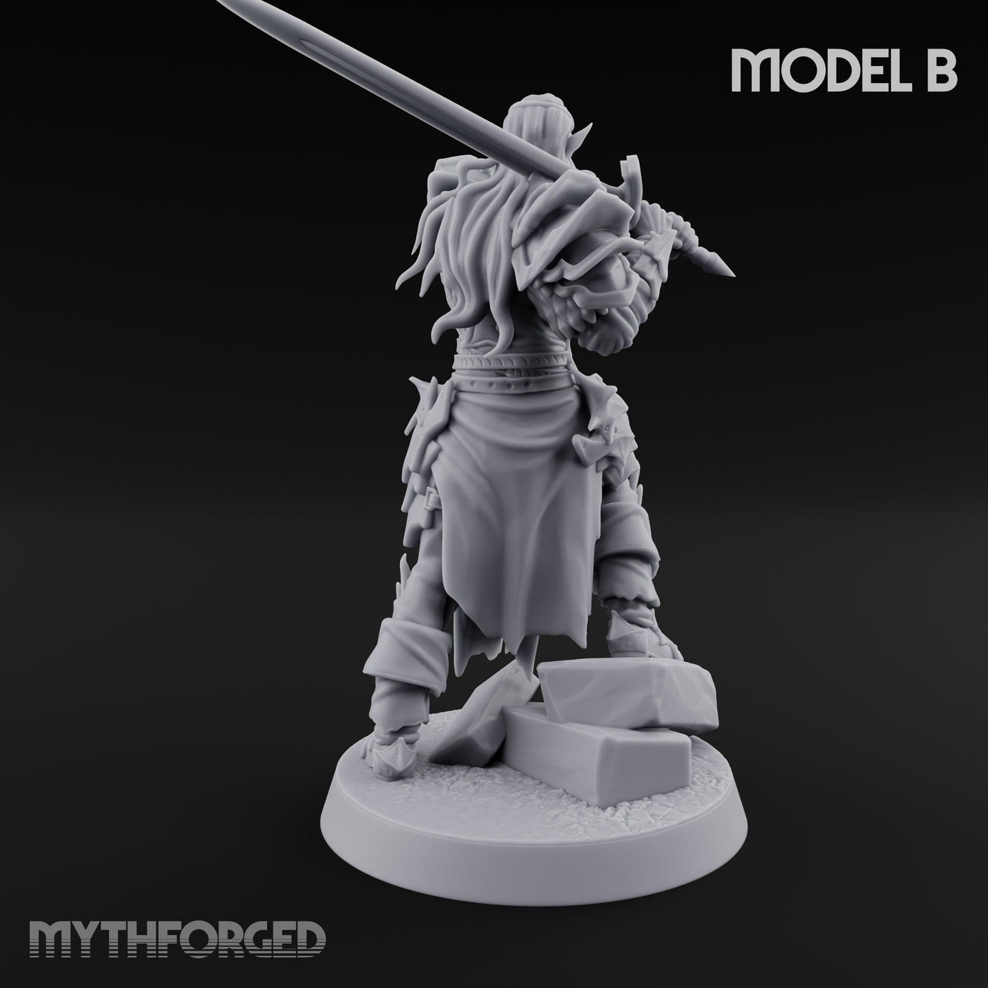 Blade Thrusting Drow Knight B gallery 5