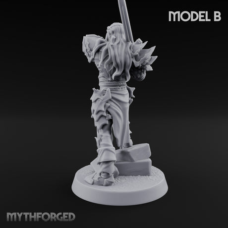 Blade Thrusting Drow Knight B gallery 6