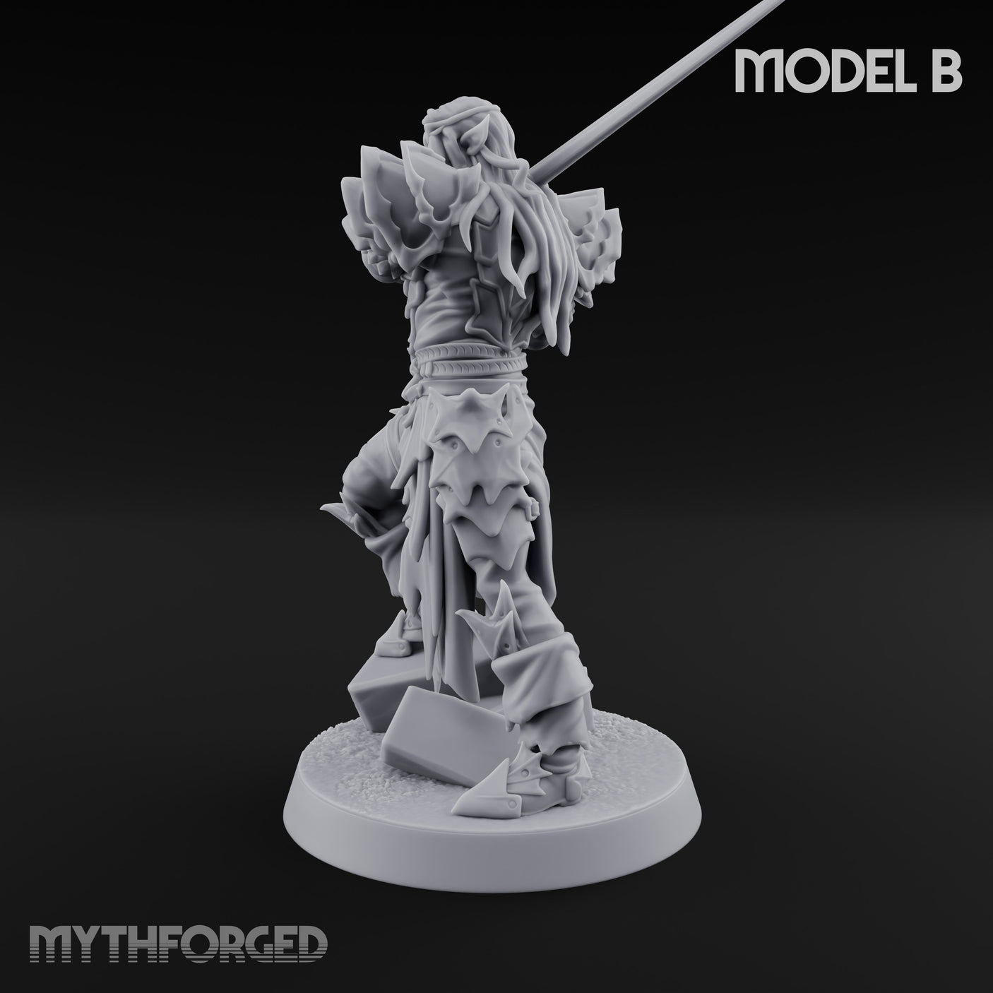 Blade Thrusting Drow Knight B gallery 7