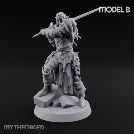 Blade Thrusting Drow Knight B gallery 9