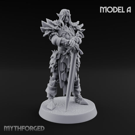 Blade Thrusting Drow Knights — A