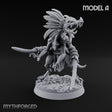 Blade Wielding Lizardfolk Raptor Warrior A Miniature for Dungeons and Dragons, Pathfinder or other TTRPGs