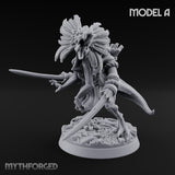 Blade Wielding Lizardfolk Raptor Warrior A Miniature for Dungeons and Dragons, Pathfinder or other TTRPGs