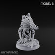 Blade Wielding Lizardfolk Raptor Warrior B Miniature for Dungeons and Dragons, Pathfinder or other TTRPGs