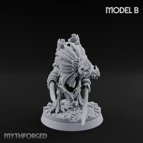 Blade Wielding Lizardfolk Raptor Warrior B Miniature for Dungeons and Dragons, Pathfinder or other TTRPGs