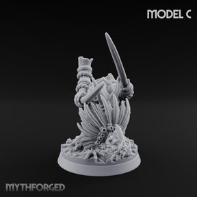 Blade Wielding Lizardfolk Raptor Warrior C