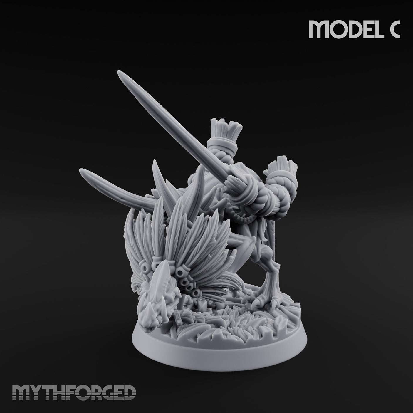 Blade Wielding Lizardfolk Raptor Warrior C gallery 8