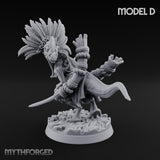 Blade Wielding Lizardfolk Raptor Warrior D Miniature for Dungeons and Dragons, Pathfinder or other TTRPGs
