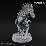 Blade Wielding Lizardfolk Raptor Warrior D Miniature for Dungeons and Dragons, Pathfinder or other TTRPGs