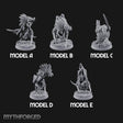 Blade Wielding Lizardfolk Raptor Warriors Miniature for Dungeons and Dragons, Pathfinder or other TTRPGs