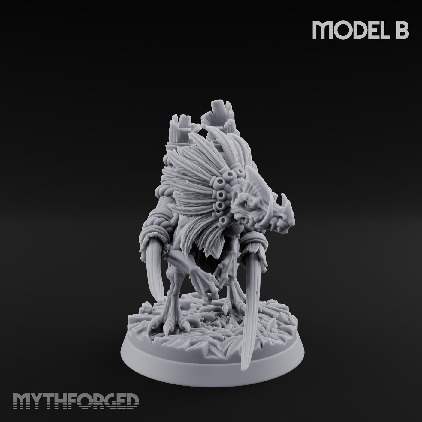 Blade Wielding Lizardfolk Raptor Warriors Miniature for Dungeons and Dragons, Pathfinder or other TTRPGs