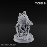 Blade Wielding Lizardfolk Raptor Warriors Miniature for Dungeons and Dragons, Pathfinder or other TTRPGs