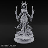 Blade Wings Unfurled Demon Sorceress Miniature for Dungeons and Dragons, Pathfinder or other TTRPGs