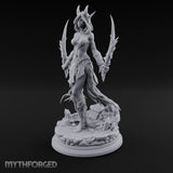 Blade Wings Unfurled Demon Sorceress Miniature for Dungeons and Dragons, Pathfinder or other TTRPGs