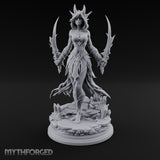 Blade Wings Unfurled Demon Sorceress Miniature for Dungeons and Dragons, Pathfinder or other TTRPGs