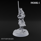 Stern Horned Samurai C Miniature for Dungeons and Dragons, Pathfinder or other TTRPGs