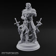Blades Orbiting Human Spellsword Miniature for Dungeons and Dragons, Pathfinder or other TTRPGs