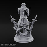 Blades Orbiting Human Spellsword Miniature for Dungeons and Dragons, Pathfinder or other TTRPGs