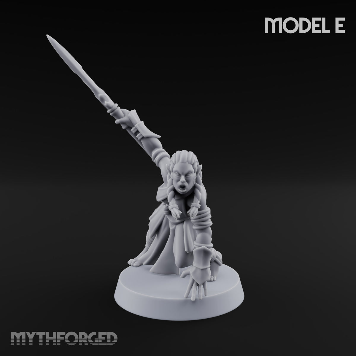 Acrobatically Poised to Strike Elf Bladesingers Miniature for Dungeons and Dragons, Pathfinder or other TTRPGs