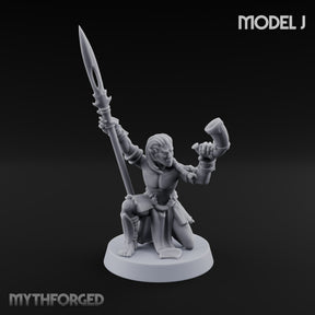 Acrobatically Poised to Strike Elf Bladesinger J Miniature for Dungeons and Dragons, Pathfinder or other TTRPGs