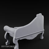 Blanket-Draped Tome-Rested Noble Tufted Chaise Longue gallery 6