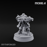 Ornately Overloaded Dwarf Arbalists A Miniature for Dungeons and Dragons, Pathfinder or other TTRPGs