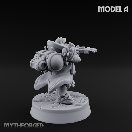 Ornately Overloaded Dwarf Arbalists A Miniature for Dungeons and Dragons, Pathfinder or other TTRPGs