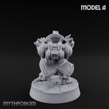 Ornately Overloaded Dwarf Arbalists A Miniature for Dungeons and Dragons, Pathfinder or other TTRPGs
