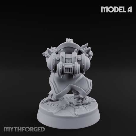 Ornately Overloaded Dwarf Arbalists A Miniature for Dungeons and Dragons, Pathfinder or other TTRPGs