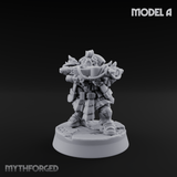 Ornately Overloaded Dwarf Arbalists A Miniature for Dungeons and Dragons, Pathfinder or other TTRPGs