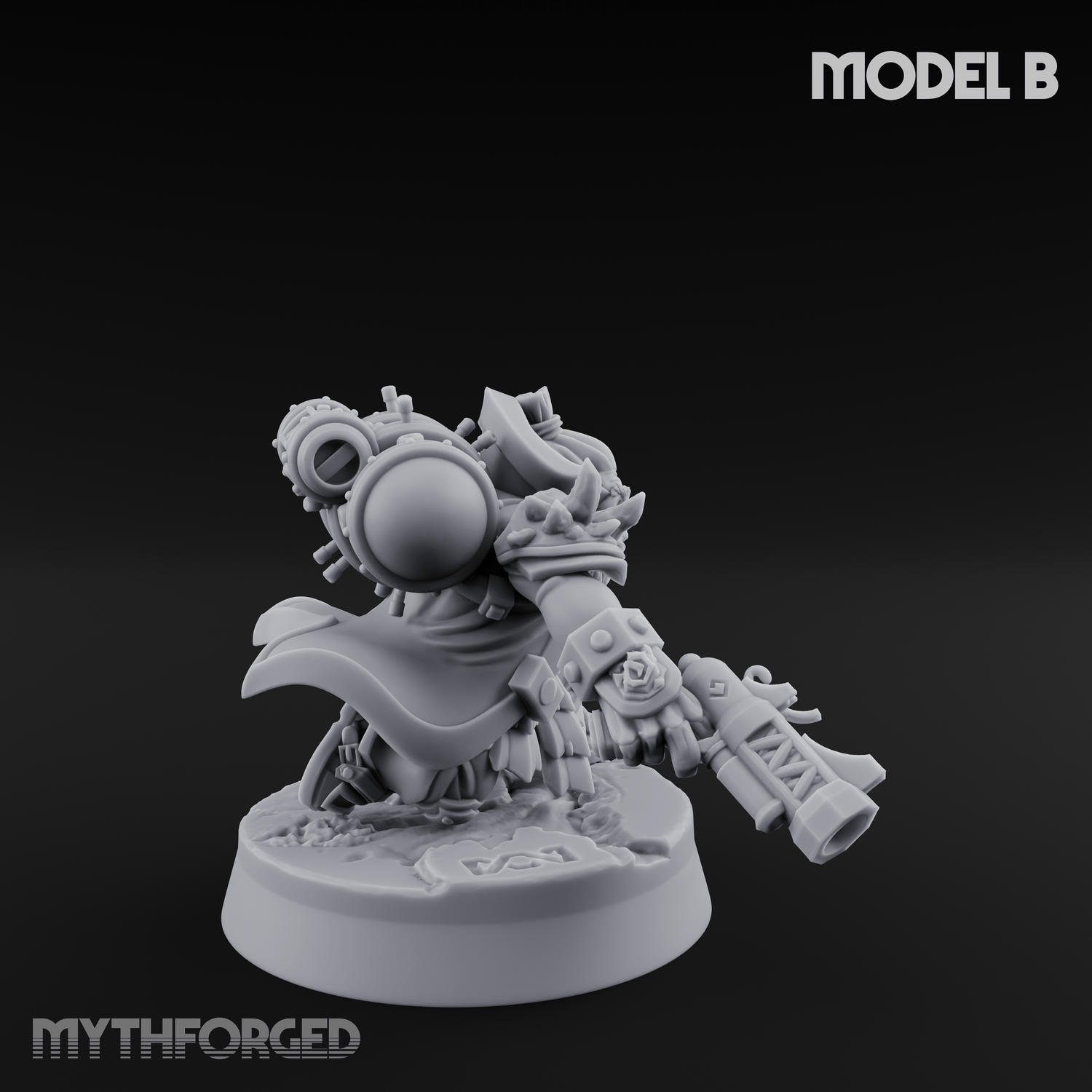 Ornately Overloaded Dwarf Arbalists B Miniature for Dungeons and Dragons, Pathfinder or other TTRPGs