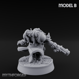 Ornately Overloaded Dwarf Arbalists B Miniature for Dungeons and Dragons, Pathfinder or other TTRPGs
