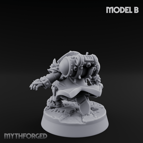 Ornately Overloaded Dwarf Arbalists B Miniature for Dungeons and Dragons, Pathfinder or other TTRPGs
