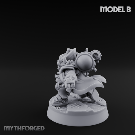 Ornately Overloaded Dwarf Arbalists B Miniature for Dungeons and Dragons, Pathfinder or other TTRPGs
