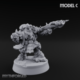 Ornately Overloaded Dwarf Arbalists C Miniature for Dungeons and Dragons, Pathfinder or other TTRPGs