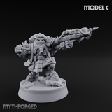 Ornately Overloaded Dwarf Arbalists C Miniature for Dungeons and Dragons, Pathfinder or other TTRPGs
