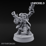 Ornately Overloaded Dwarf Arbalists Miniature for Dungeons and Dragons, Pathfinder or other TTRPGs