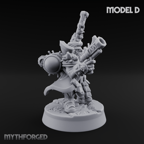 Ornately Overloaded Dwarf Arbalists D Miniature for Dungeons and Dragons, Pathfinder or other TTRPGs