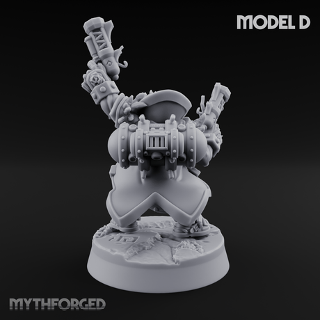 Ornately Overloaded Dwarf Arbalists D Miniature for Dungeons and Dragons, Pathfinder or other TTRPGs