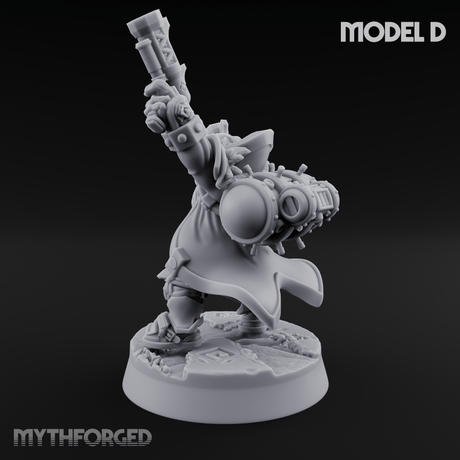 Ornately Overloaded Dwarf Arbalists D Miniature for Dungeons and Dragons, Pathfinder or other TTRPGs