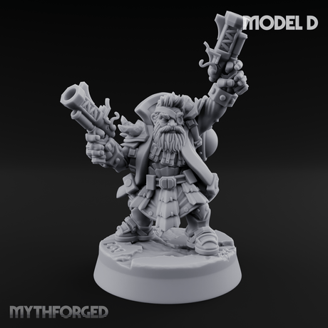 Ornately Overloaded Dwarf Arbalists D Miniature for Dungeons and Dragons, Pathfinder or other TTRPGs