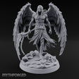 Blindfolded Chain Swinging Angel Warrior Miniature for Dungeons and Dragons, Pathfinder or other TTRPGs