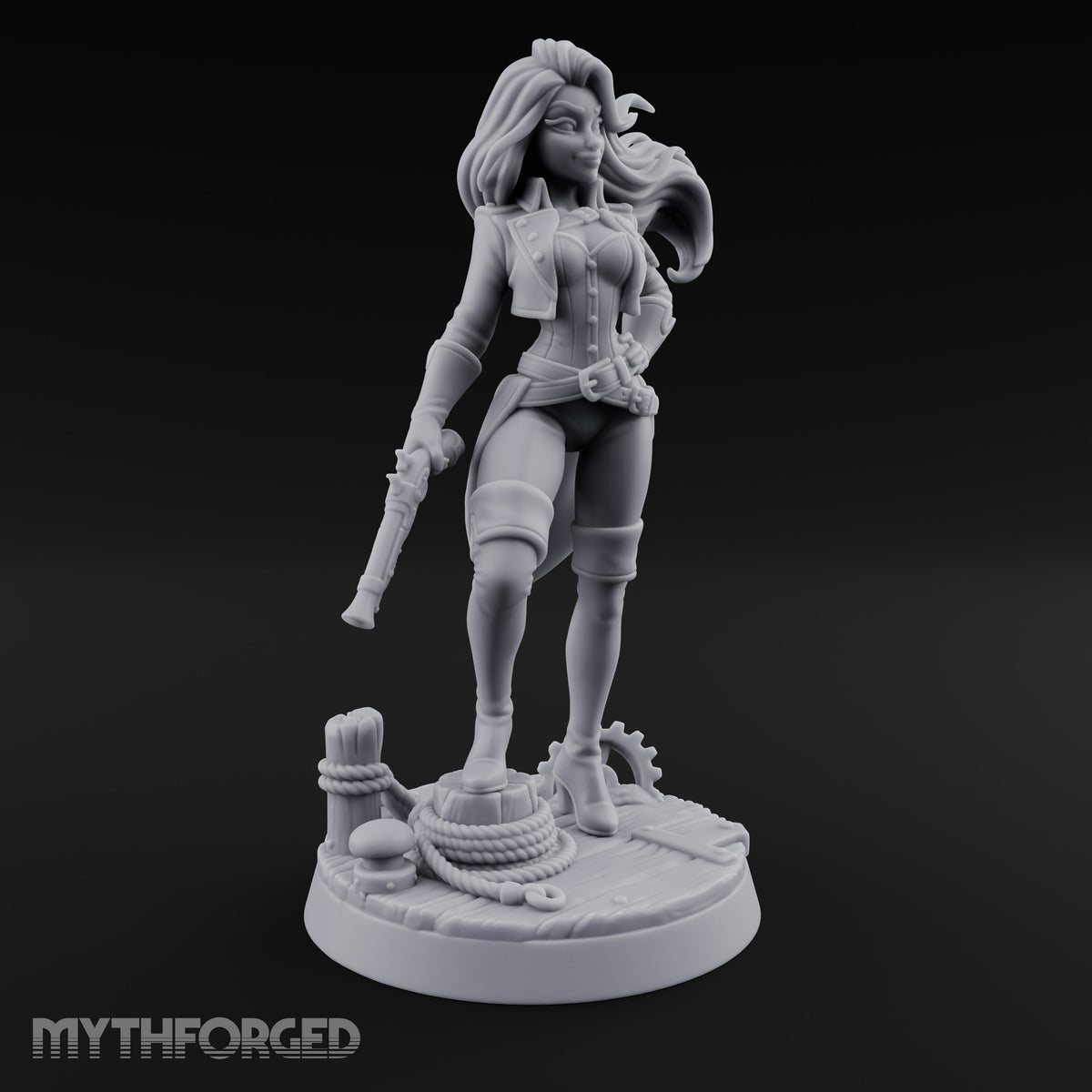 Sea Breeze Suits Her Human Pirate Gunslinger