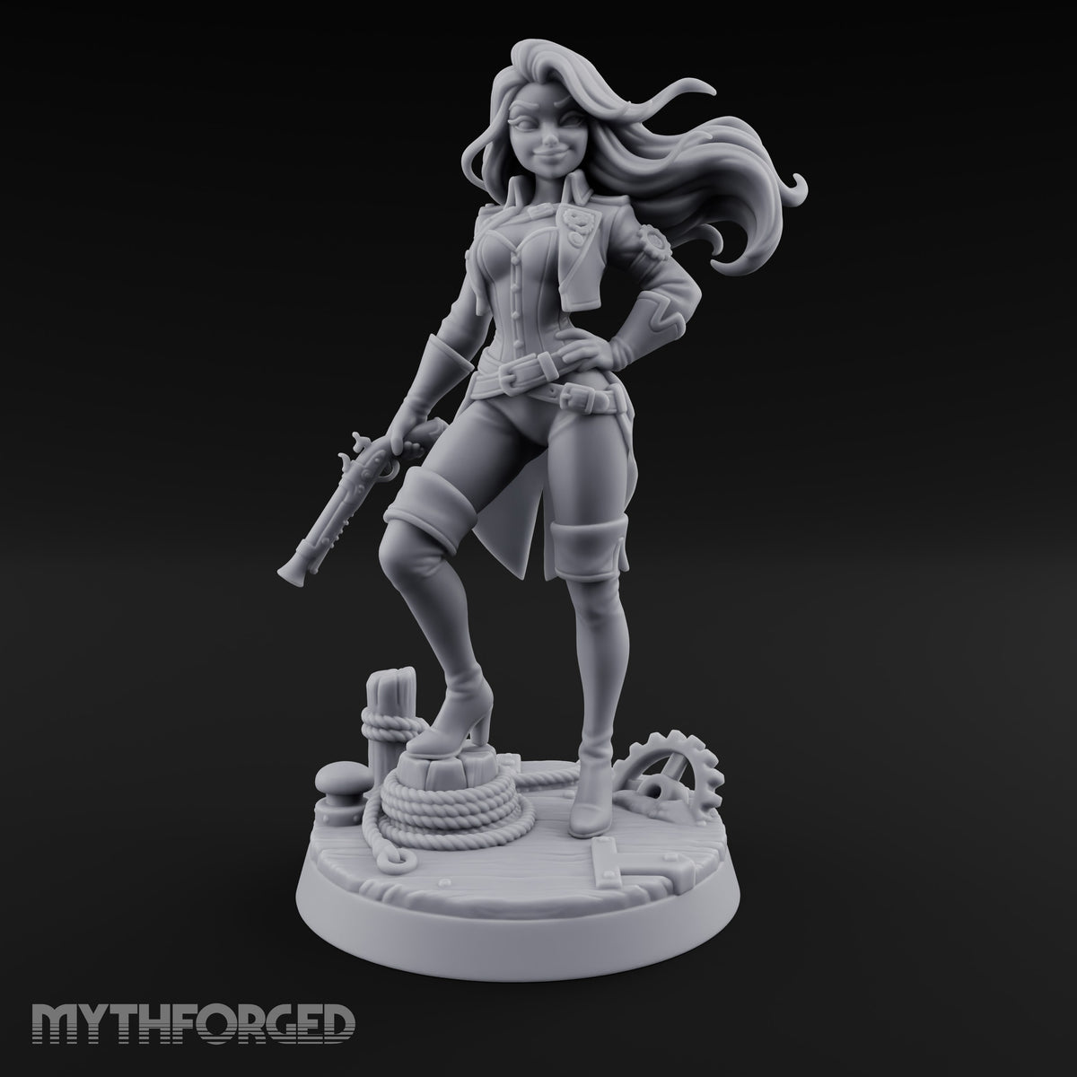 Sea Breeze Suits Her Human Pirate Gunslinger